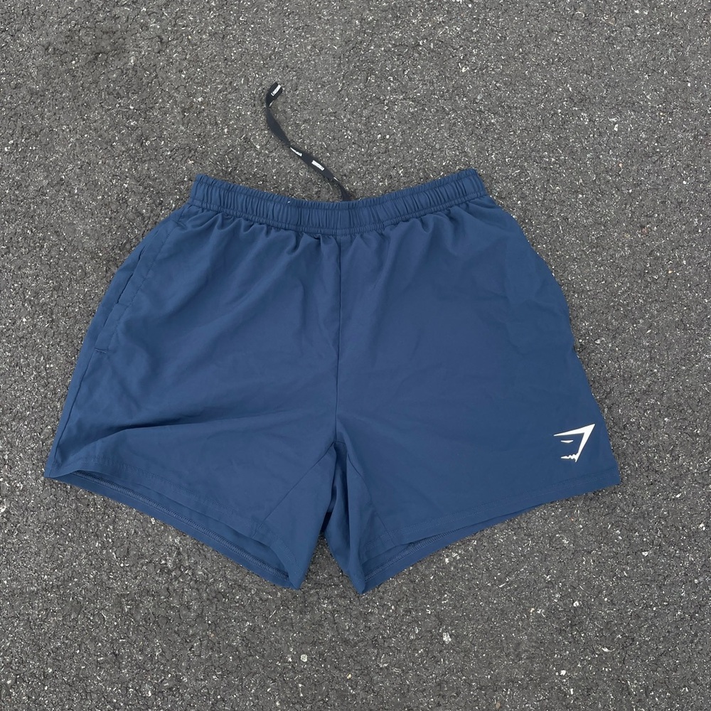 Men's Blue Gym Shark Shorts